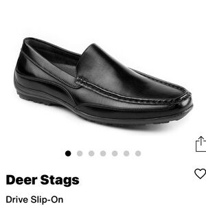 Deer Stags Classic Black Slip-On Loafers